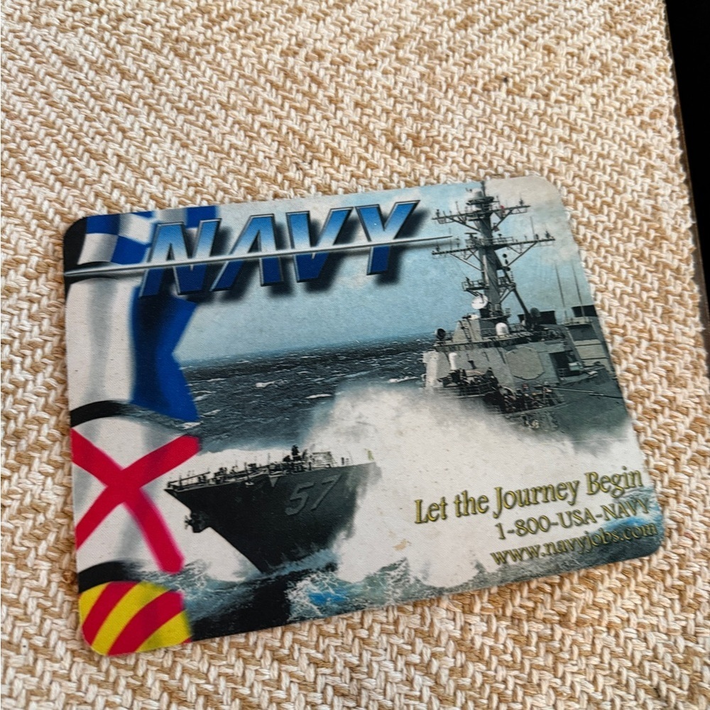 Navy Themed Mouse Pad